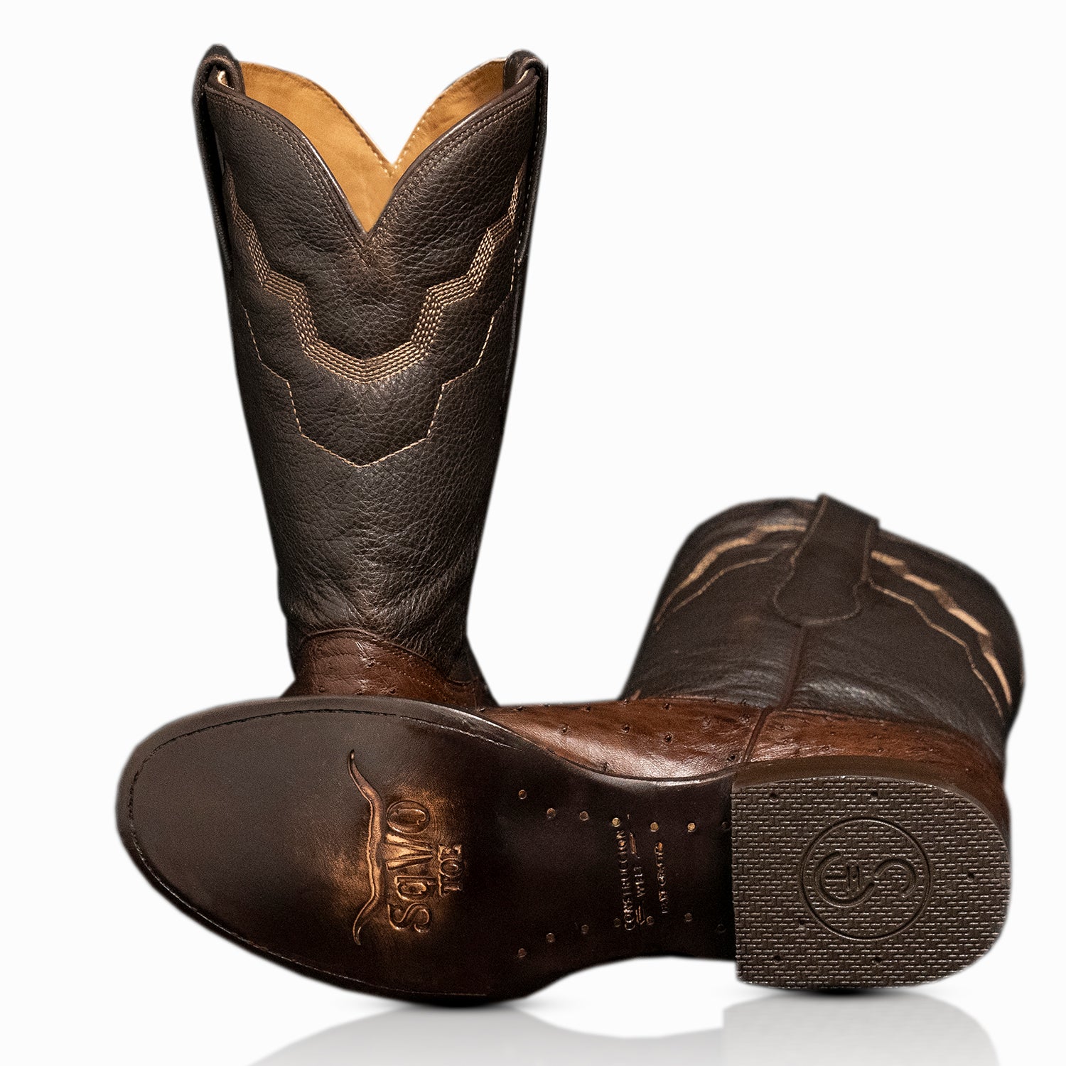 The Houstonian | Dark Brown Ostrich