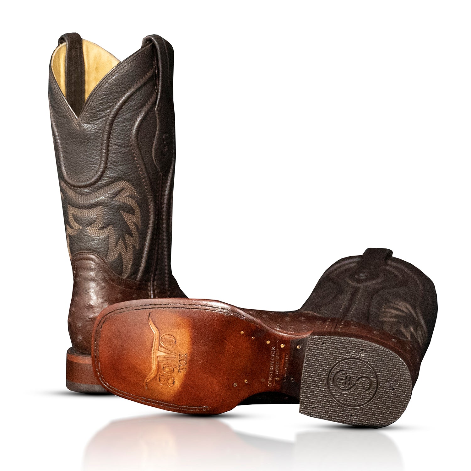 The San Jacinto | Dark Brown Ostrich