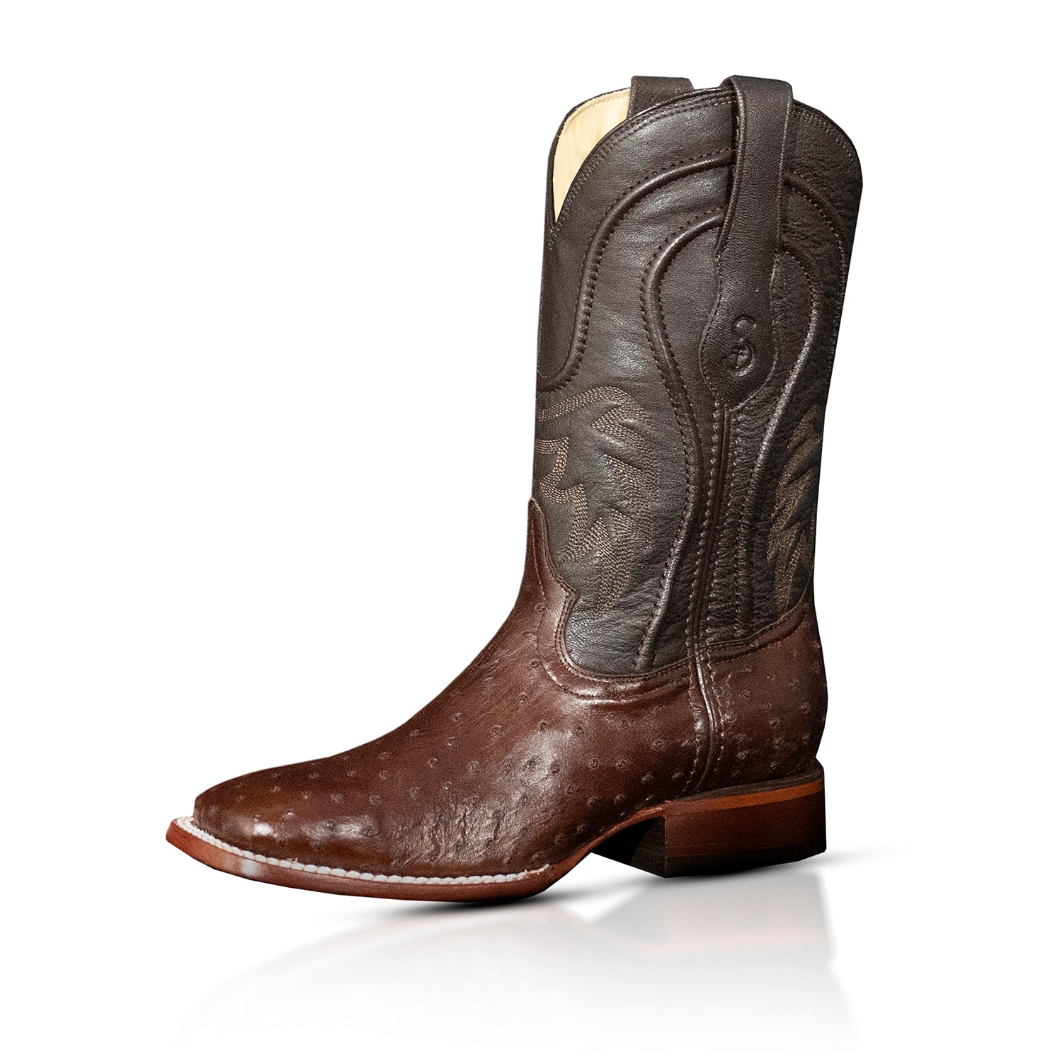 The San Jacinto | Dark Brown Ostrich