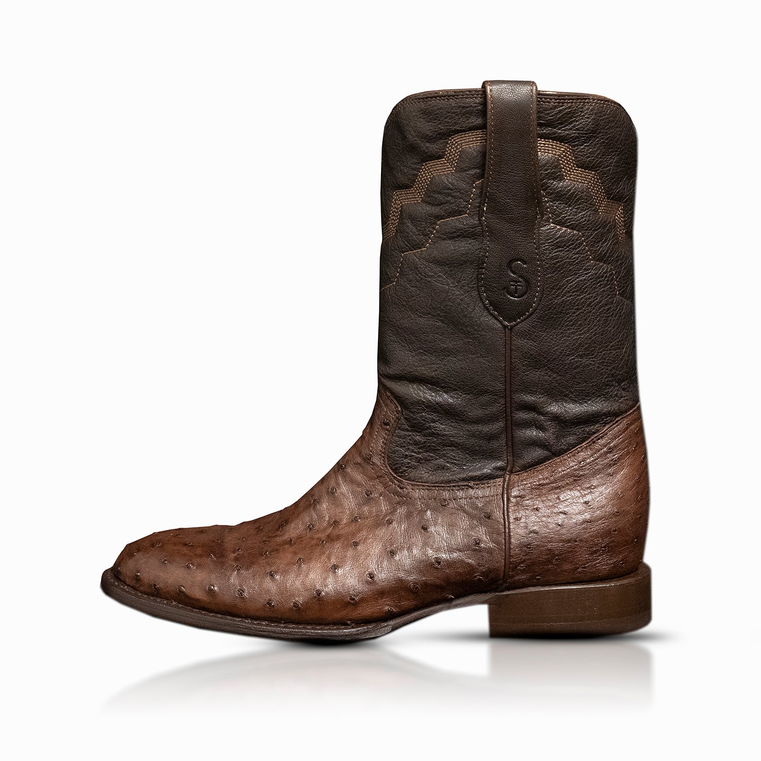 The Houstonian | Dark Brown Ostrich