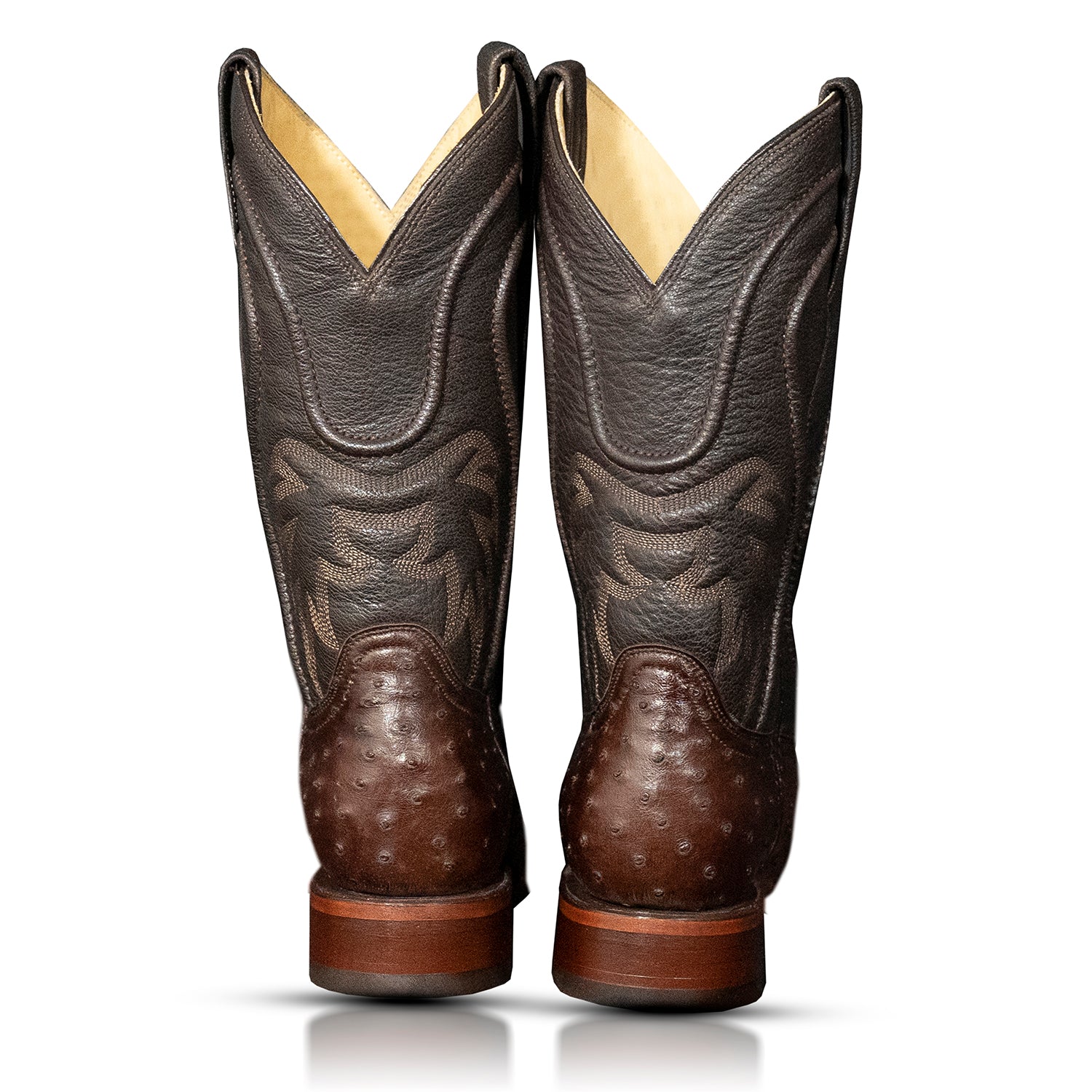 The San Jacinto | Dark Brown Ostrich