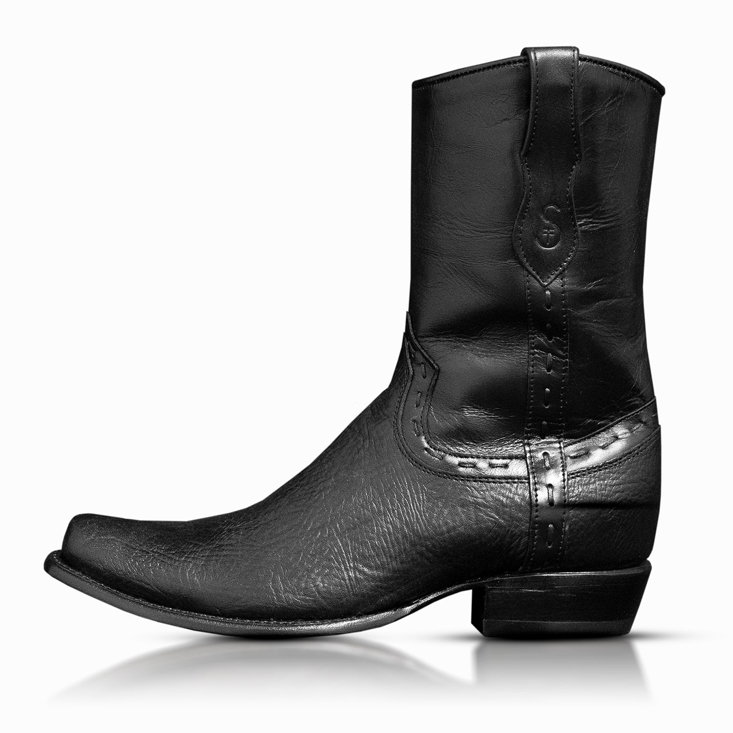 The Uptown | Full Grain Black Leather