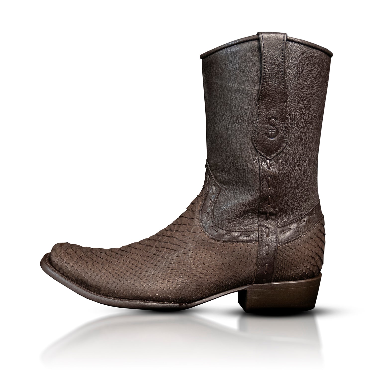 The Uptown | Dark Brown Python