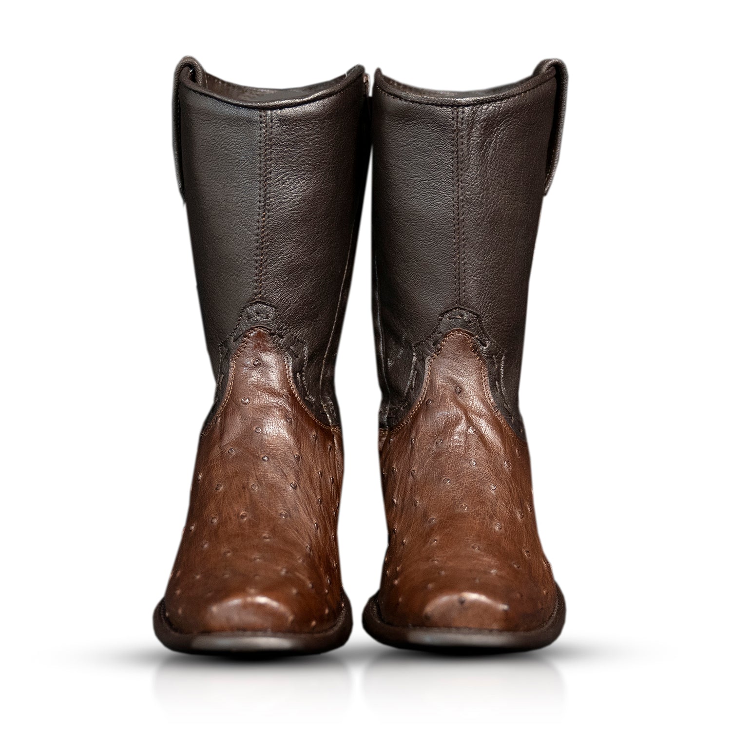 The Uptown | Dark Brown Ostrich