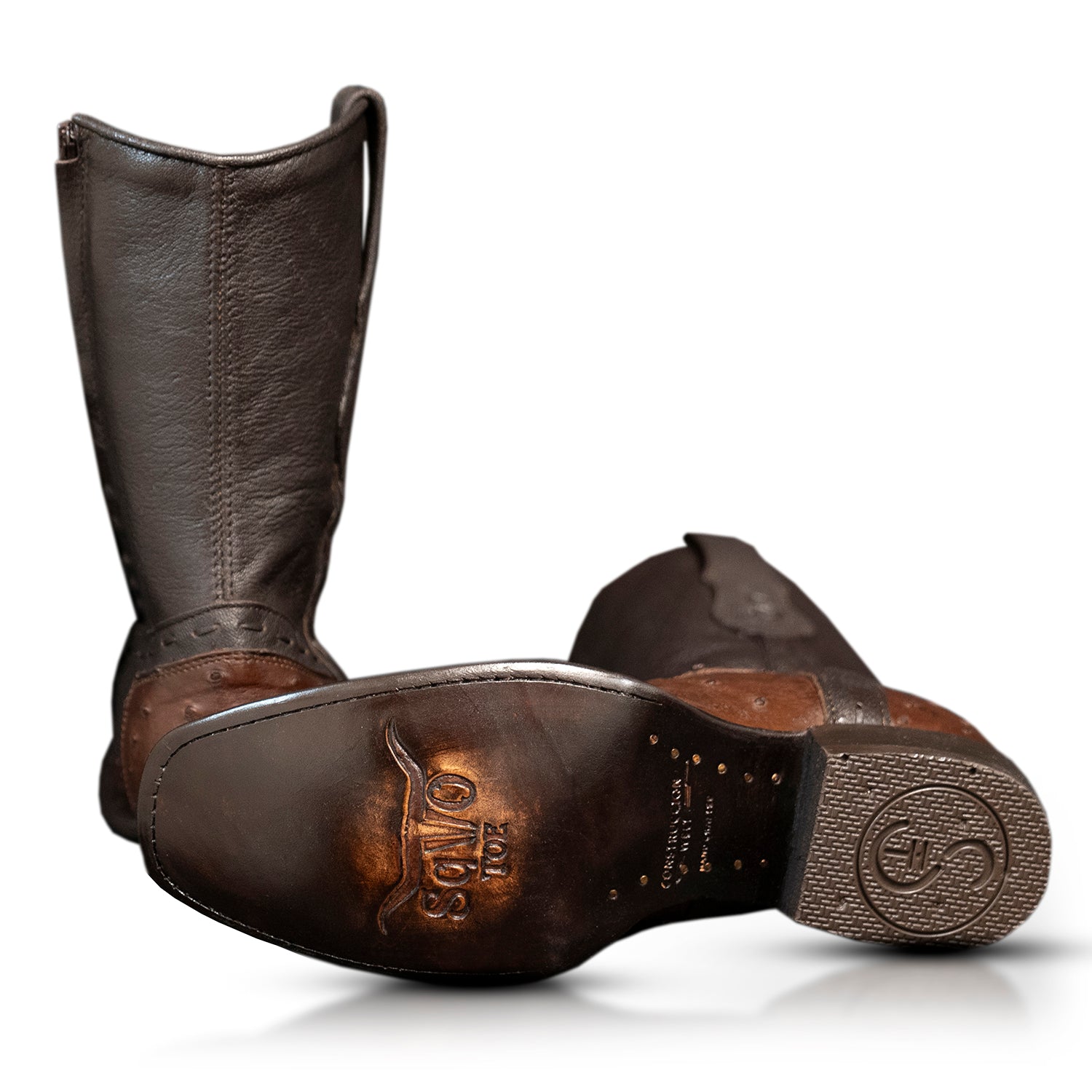 The Uptown | Dark Brown Ostrich