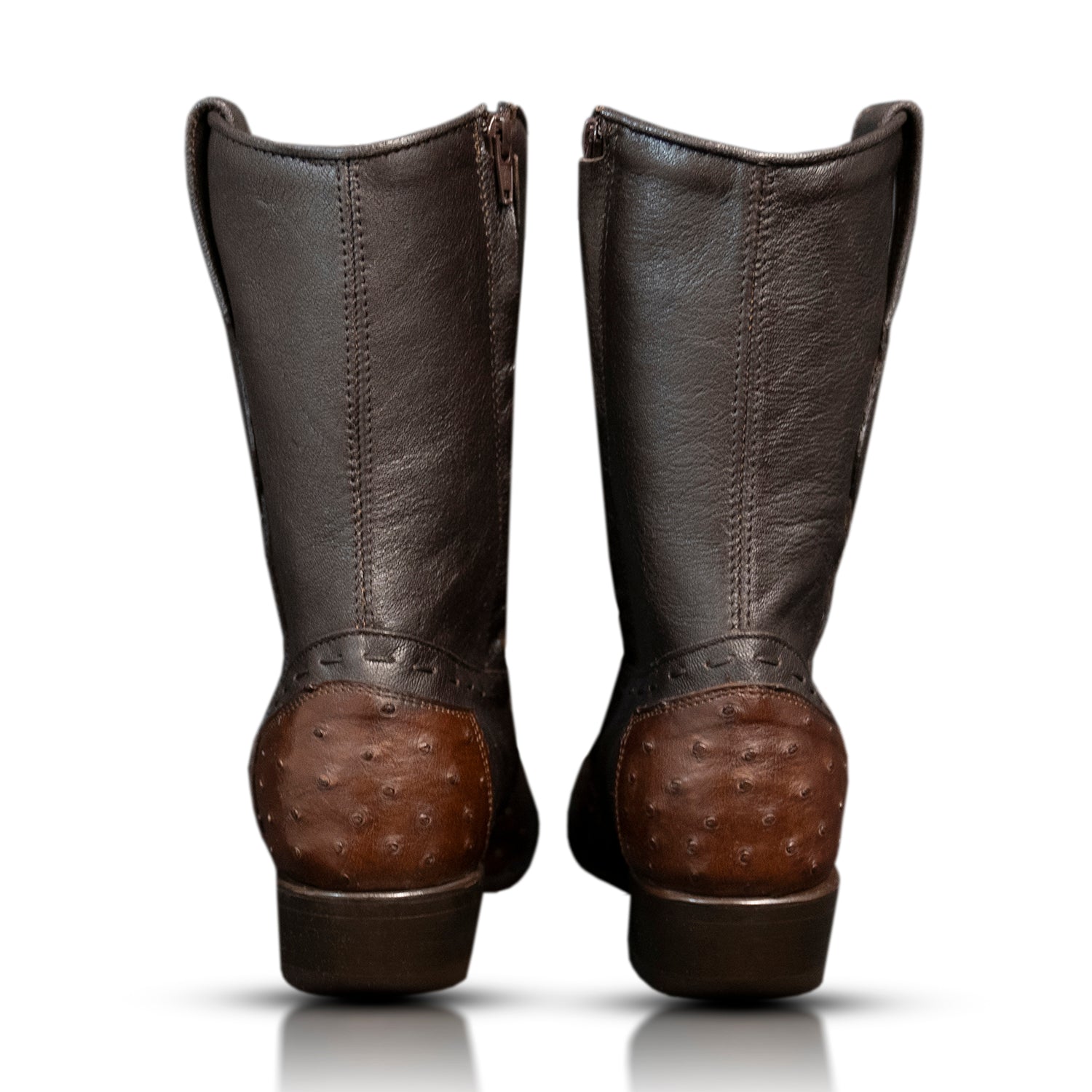 The Uptown | Dark Brown Ostrich